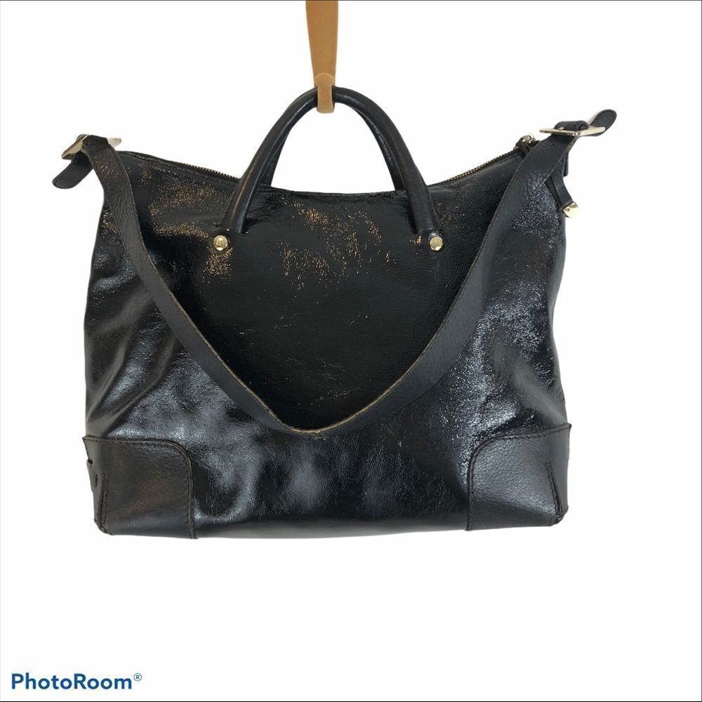 Kate Spade Black‎ Textured Patent Leather Purse